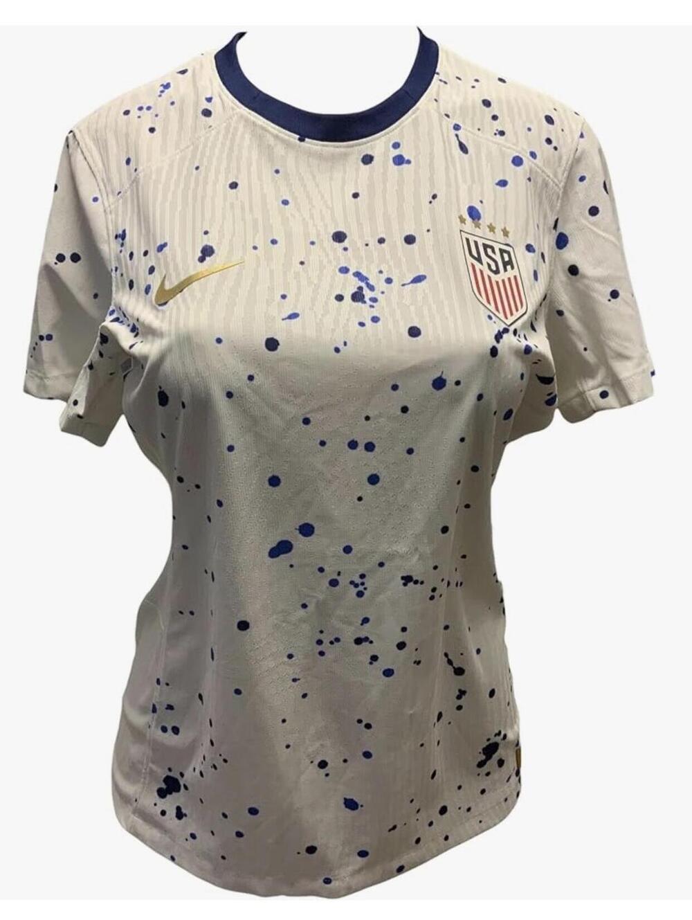 Nike Womens USA Soccer Splash Print Jersey Shirt Size M